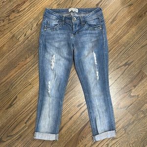 Junior’s size 7 - Rewind - boyfriend style jeans - roll cuff